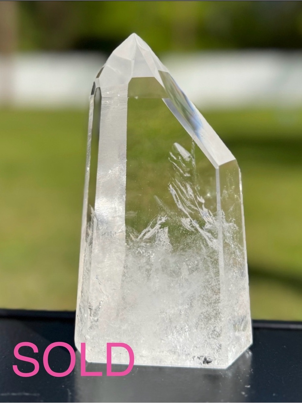 ❤️ Grade AAA Lemurian Quartz Tower with Barcodes ❤️